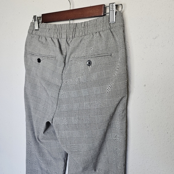 H&M Gray Glen Plaid Trouser Office Jogger Work Pant Womens Slim‎ Fit Size XS - Picture 7 of 11